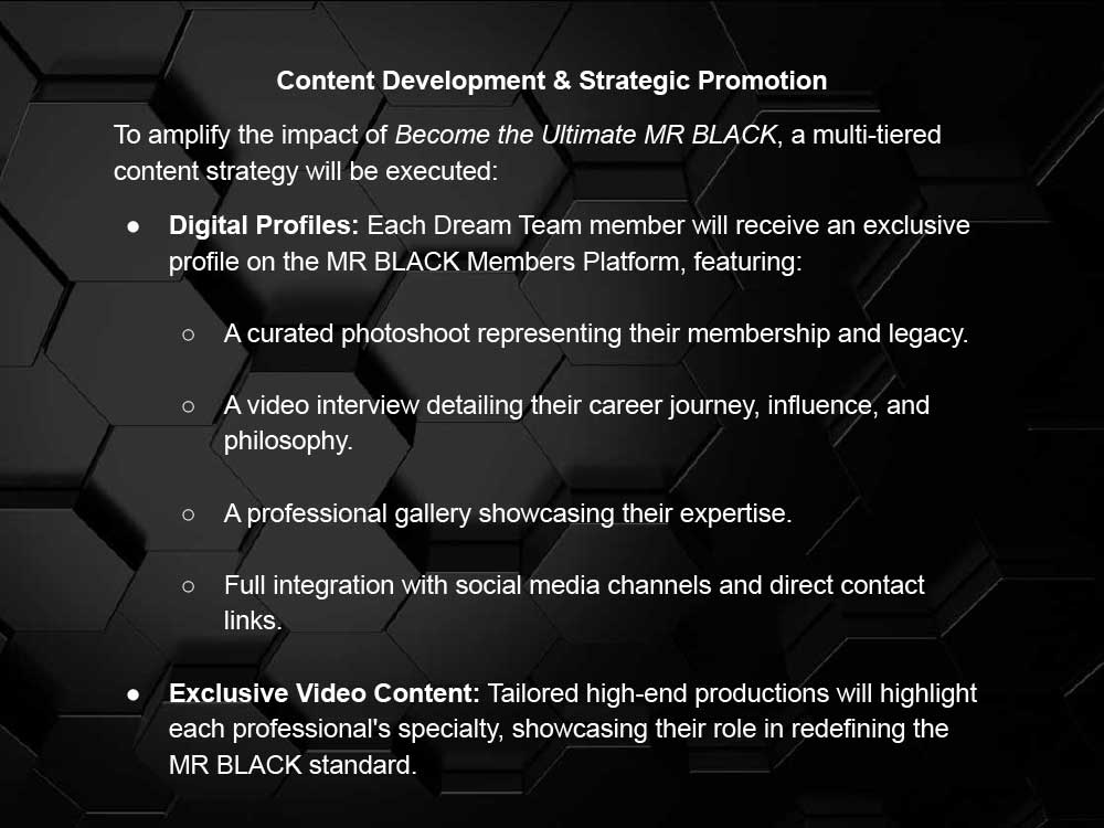 Become The Ultimate MR BLACK Program
